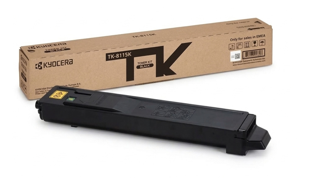 Kyocera TK-8115K Black Toner Cartridge for ECOSYS M8124cidn & M8130cidn – 12000 Pages