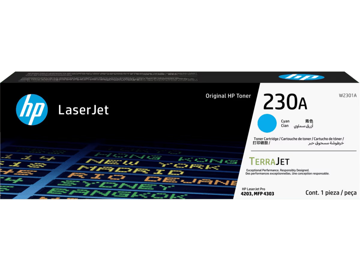 HP 230A Cyan Original LaserJet W2301A  Toner Cartridge 