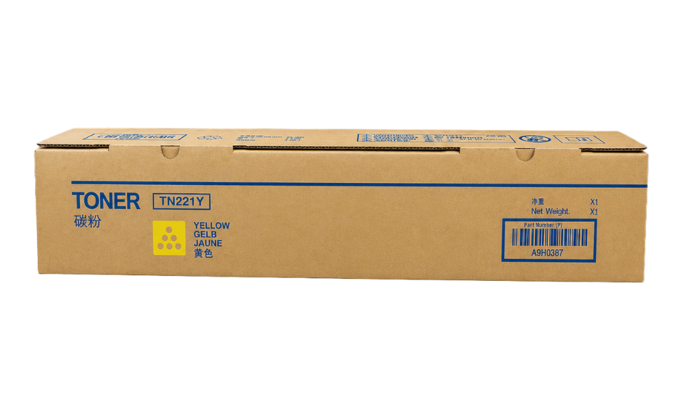 Yellow Konica Minolta TN 221 Toner Cartridge for bizhub C227 & C287 – 21000 Pages