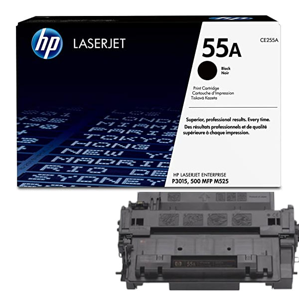 HP 55A Black (CE255AB) Original LaserJet Toner Cartridge 