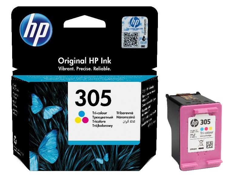 HP 305 Tri-Color Original Quality (3YM60AE) Ink Cartridge 