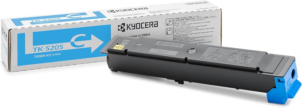TK 5205 Cyan Kyocera Genuine High Yield Toner Cartridge(TK-5205C) 
