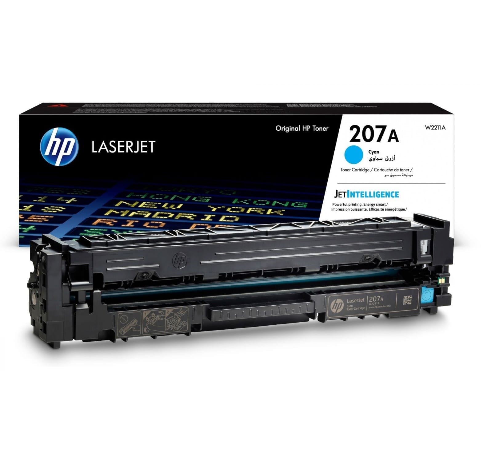 Original Cyan W2211A HP 207A Quality LaserJet Toner Cartridge for Color LaserJet Pro M255 & MFP M282/M283 – 1250 Pages