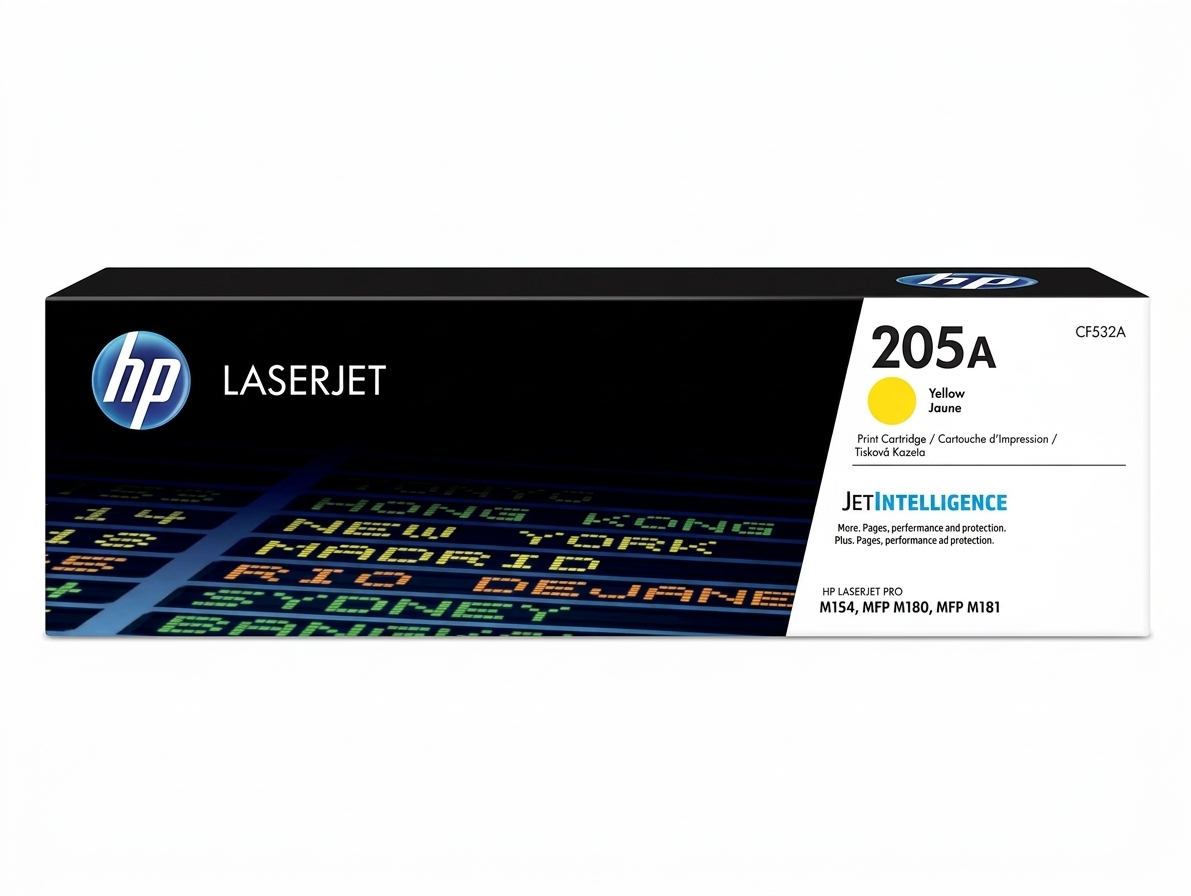 HP 205A CF532A Yellow Original LaserJet Toner Cartridge for Color LaserJet Pro M154 & MFP M180/M181 – 900 Pages