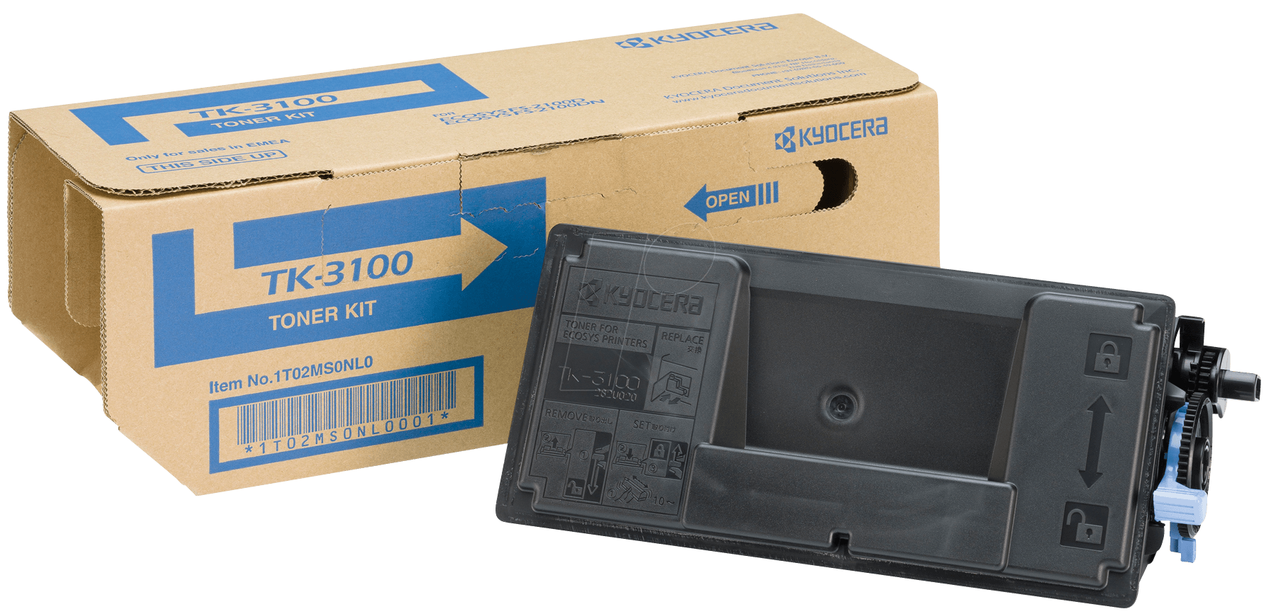 TK 3100 (TK3100) Black Kyocera Black Toner Cartridge High Yield