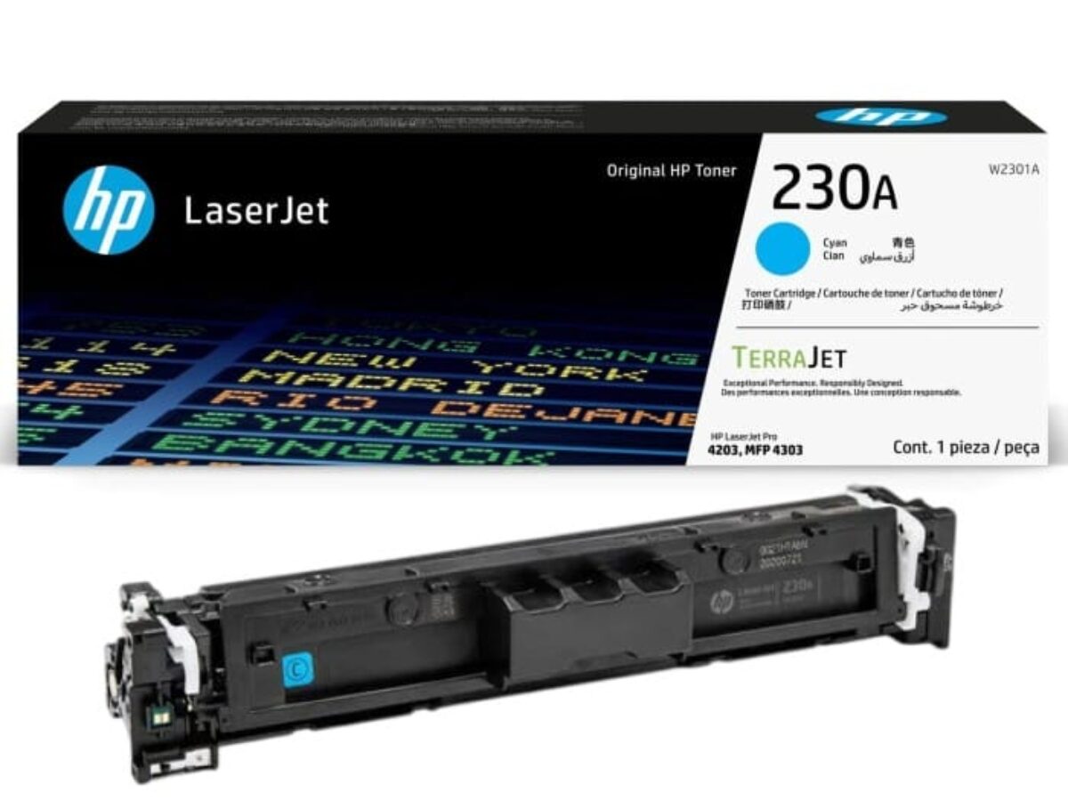 HP 230A Cyan High Performance Toner Cartridge (W2301A)