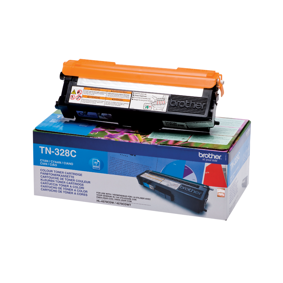 TN 328 Cyan Brother Original Toner Cartridge(TN328C)