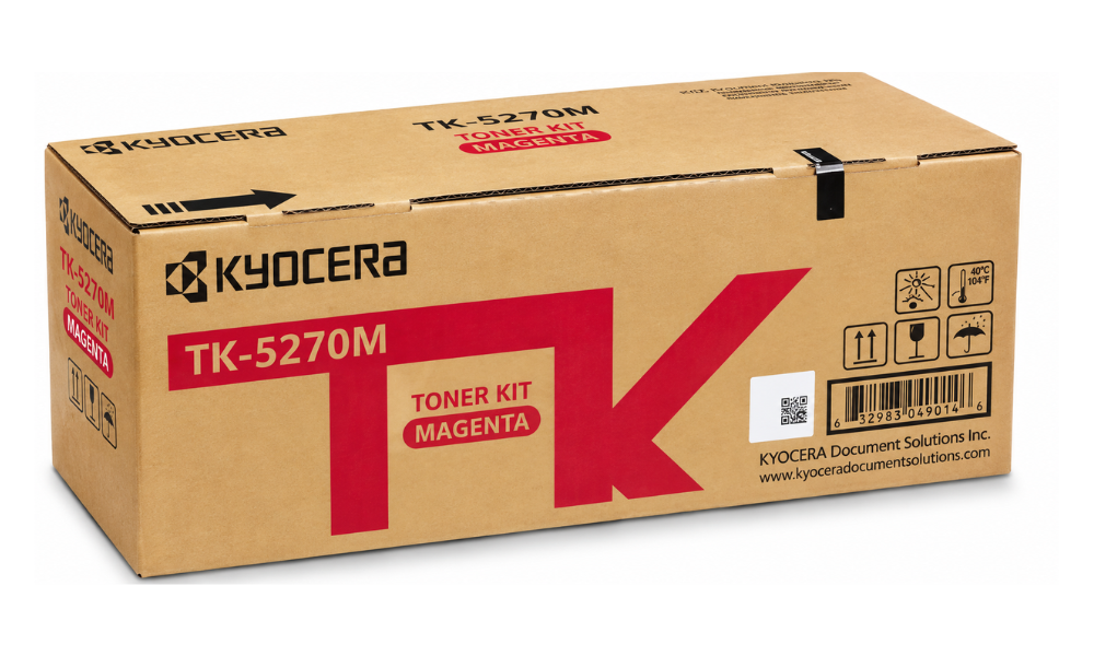 Magenta Kyocera TK 5270M High Performance Toner Cartridge for ECOSYS P6230cdn, M6230cidn & M6630cidn – 6000 Pages