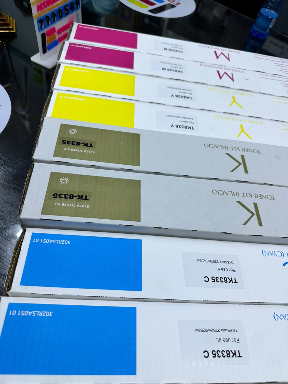 Kyocera TK-8335 Original Quality Cyan, Magenta, Yellow & Black Toner Cartridges 