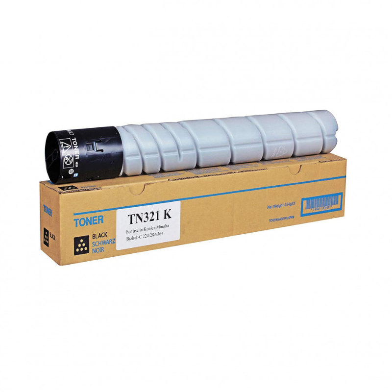 Black Konica Minolta TK 321K Toner Cartridge Quality 