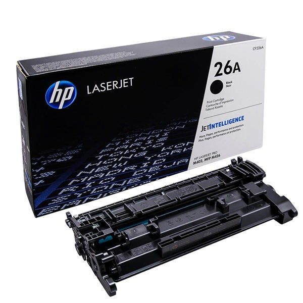 Black HP 26A Original (CF226A) LaserJet Toner Cartridge 