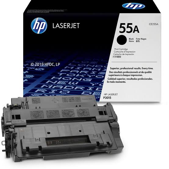 HP 55A Black Genuine (CE255A) High Yield LaserJet Toner Cartridge 