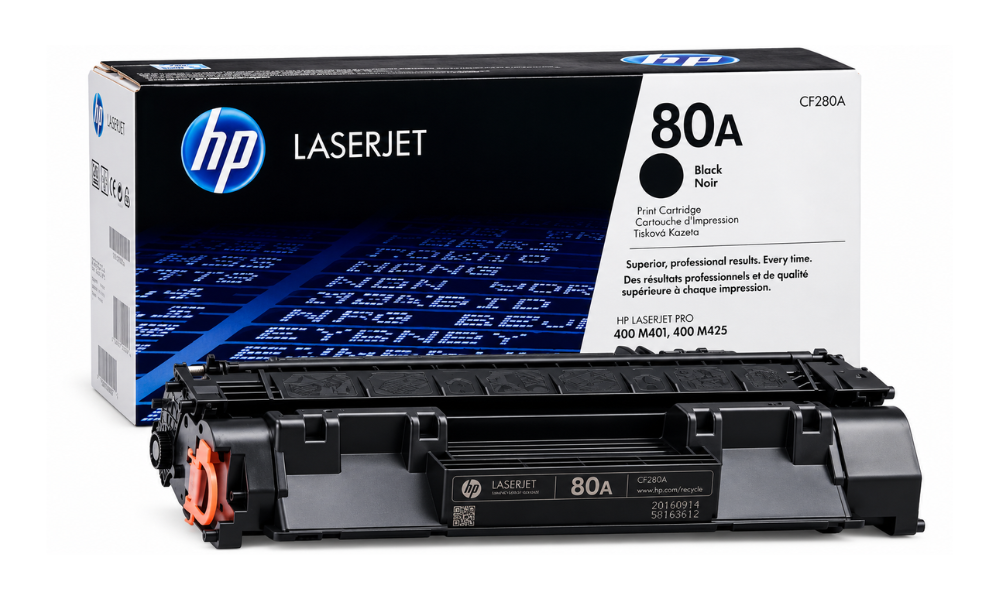 Original Black CF280A HP 80A LaserJet Toner Cartridge for HP LaserJet Pro 400 M401 & M425 – 2700 Pages