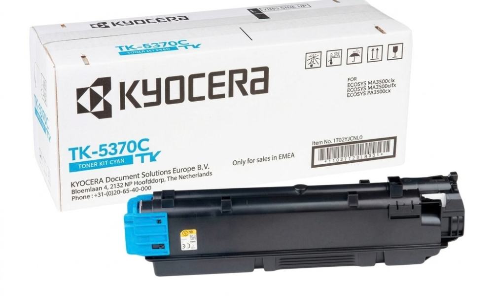  TK-5370C Cyan kyocera Toner Cartridge for ECOSYS PA3500cx & MA3500 Series – 5000 Pages