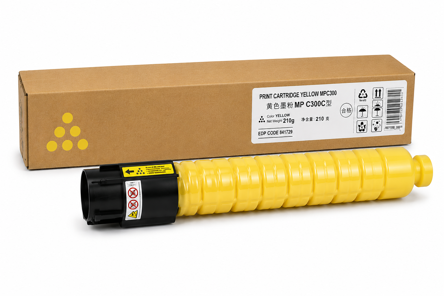 MP C300 Yellow (MPC300Y) Ricoh Original Toner Cartridge