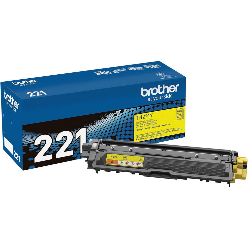 TN 221 Yellow Brother Toner Cartridge TN-221Y 