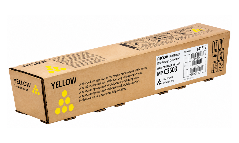 Ricoh MP C3503 Yellow Performance Toner Cartridge for MP C3003, MP C3503, MP C3004 & MP C3504 – 18000 Pages