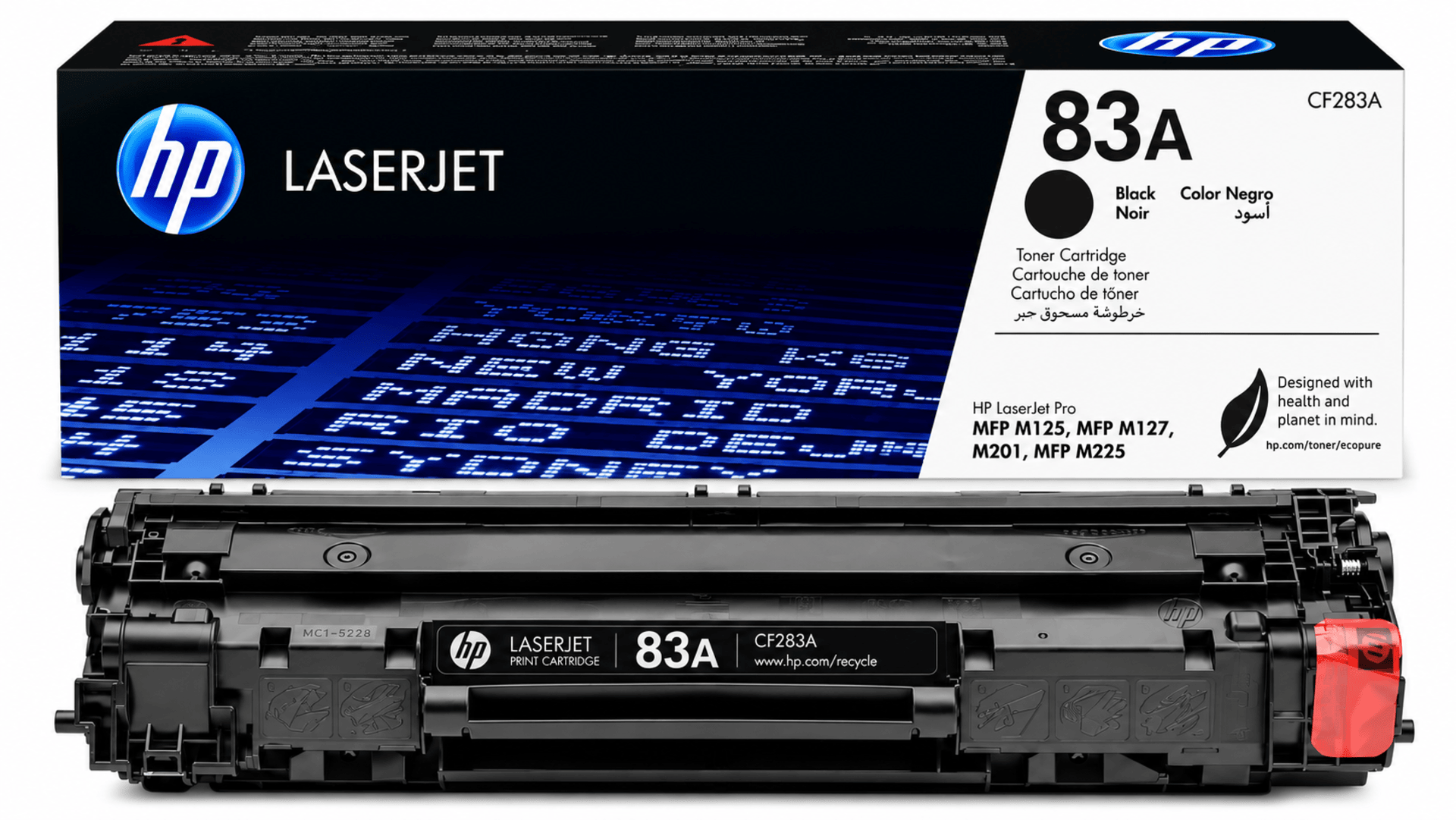 Black CF283A HP 83A Original Performance LaserJet Toner Cartridge for LaserJet Pro M125, M127, M201 & M225 – 1500 Pages