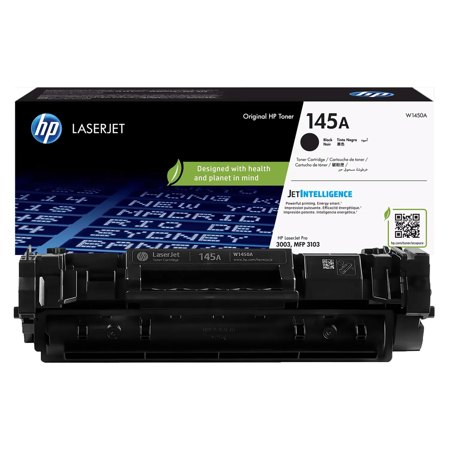 HP 145A Black W1450A Original High Yield LaserJet Toner Cartridge 