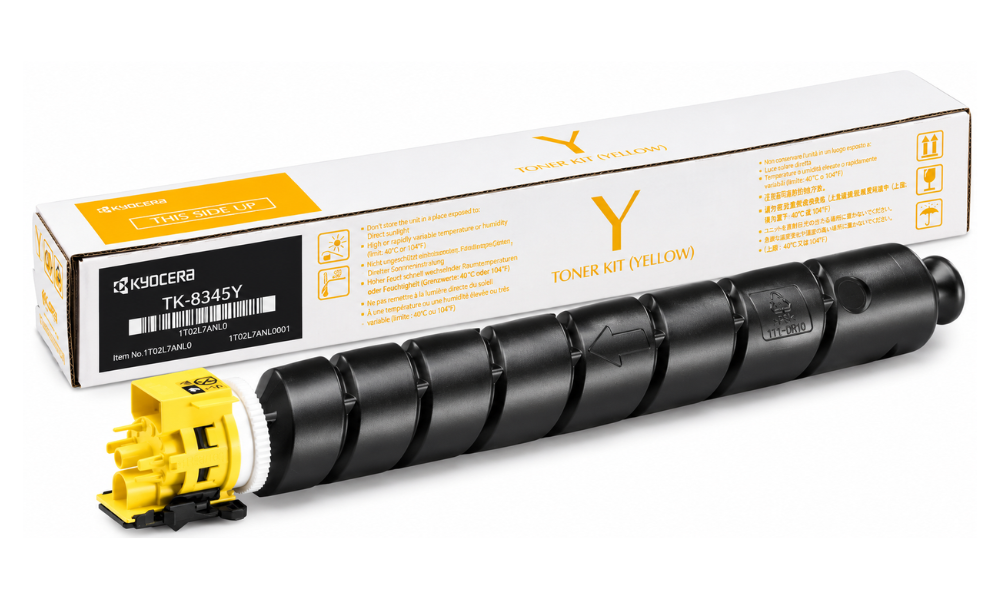 Yellow Kyocera TK 8345Y High Quality Toner Cartridge for TASKalfa 2552ci & 2553ci – 12000 Pages