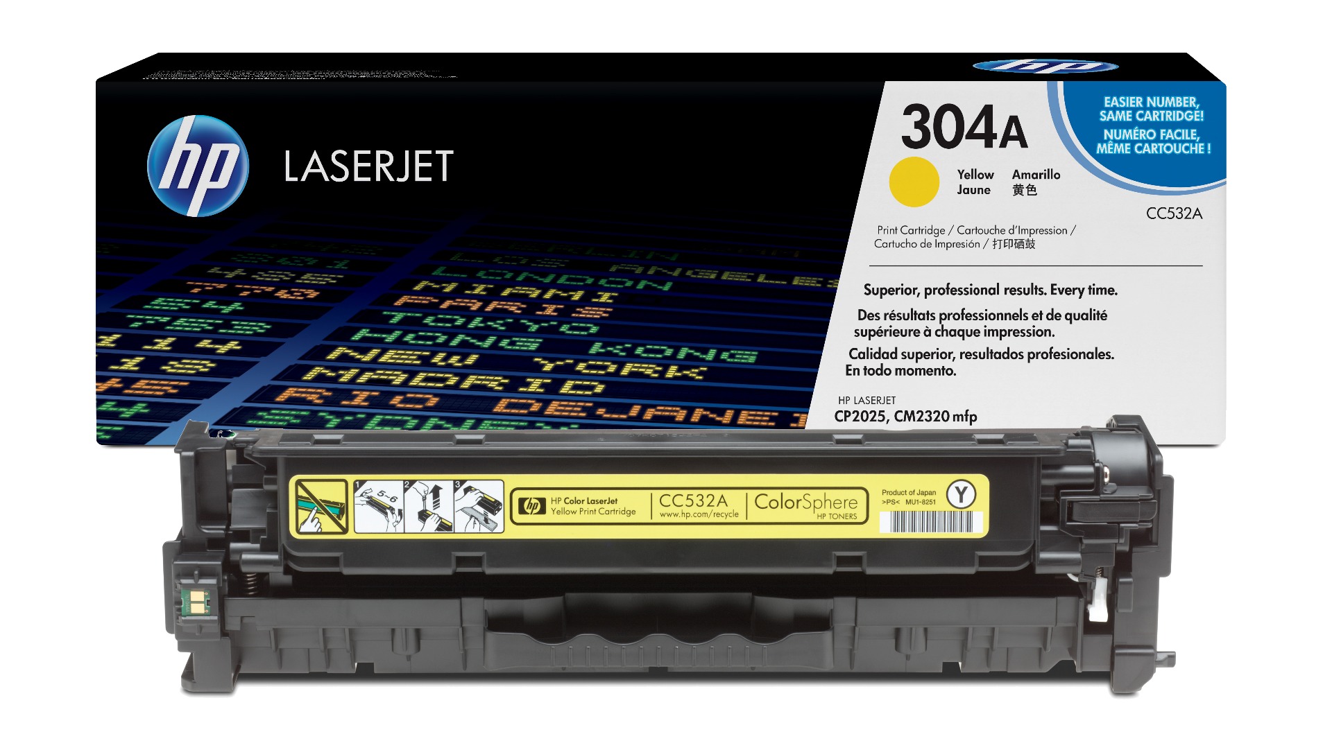 HP 304A Yellow (CC532A) Original Quality Toner Cartridge 