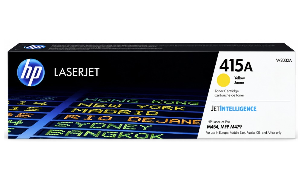 HP 415A (W2032A) Yellow Original LaserJet Toner Cartridge for M454, M479, M455 & M480