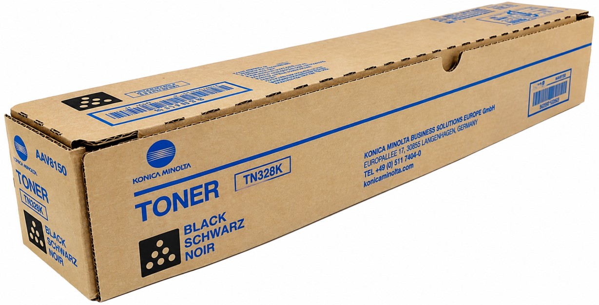 black Konica Minolta TN-328K Toner Cartridge for bizhub C250i, C300i & C360i – 28000 Pages