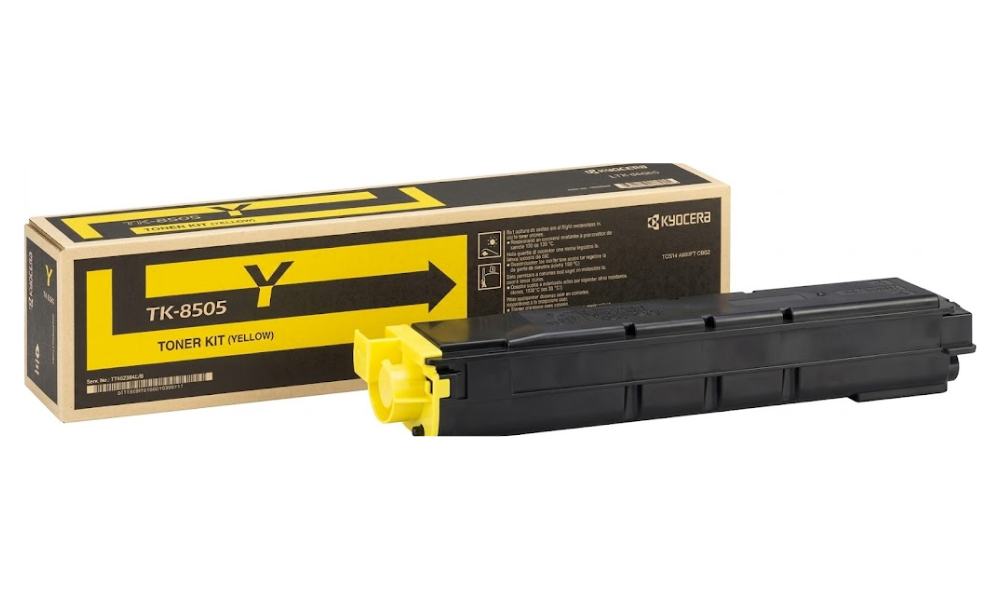 Kyocera TK 8505Y Yellow Toner Cartridge for TASKalfa 4550ci & 5550ci – 20000 Pages