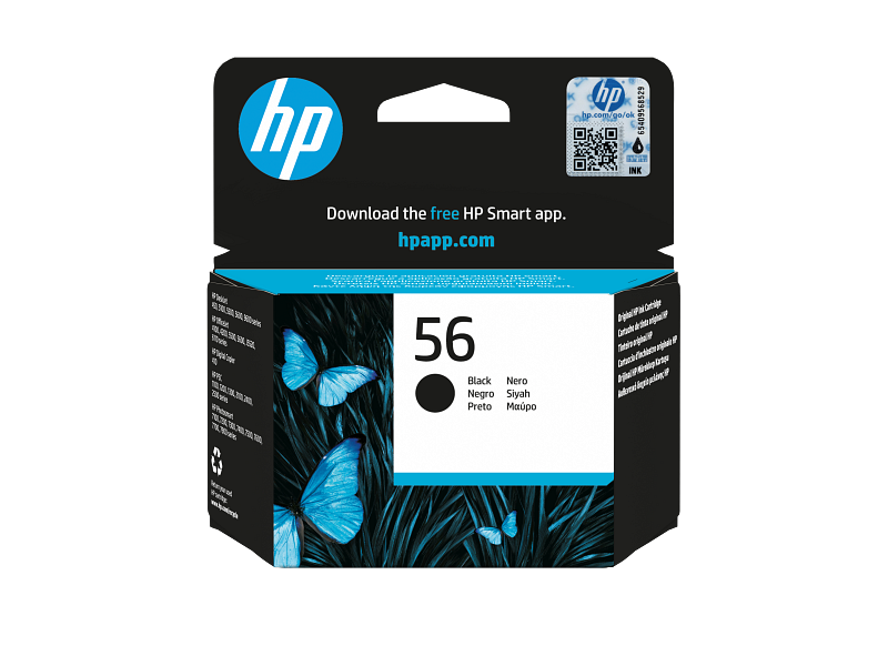 HP 56 Black (C6656AE) Original High Yield Ink Cartridge 