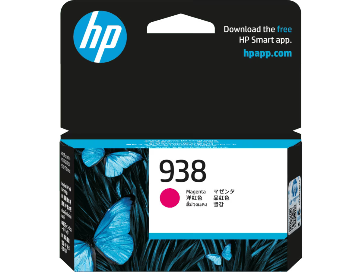 HP 938 Magenta Original (4S6X6PA) High Performance Ink Cartridge 