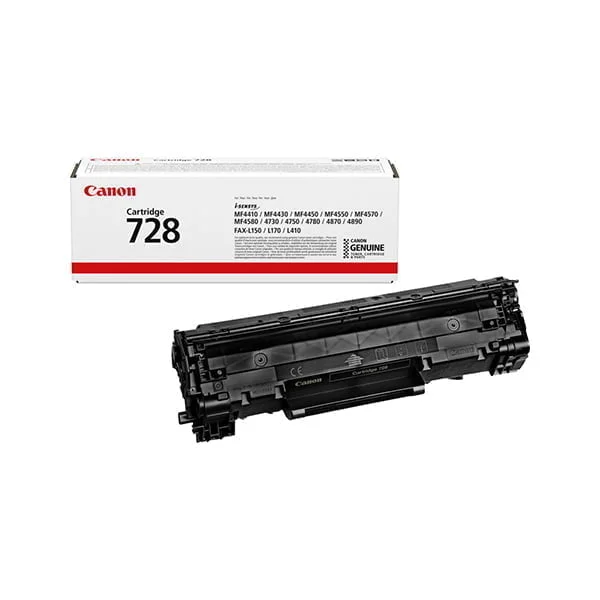 Canon 728 Cartridge Black Toner (3500B002) Cartridge 
