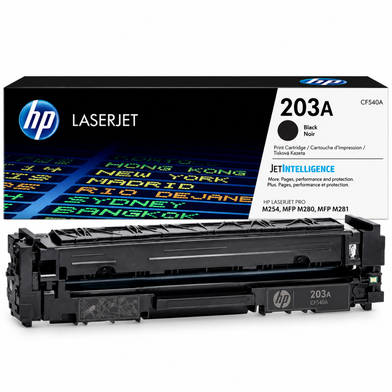 HP 203A (CF540A) Black LaserJet Toner Cartridge original