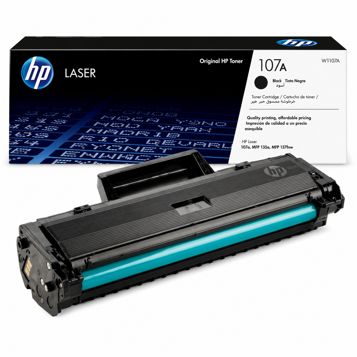Original HP 107A Black Toner Cartridge W1107A LaserJet Series