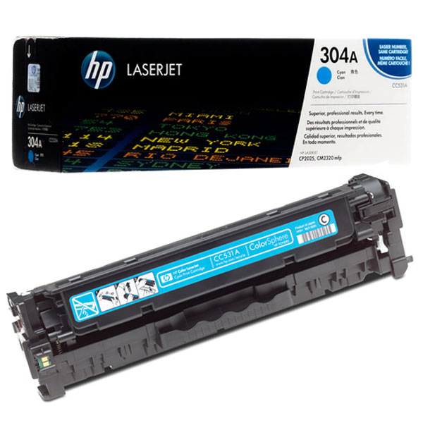 HP 304A Cyan Original Quality (CC531A) Toner Cartridge 