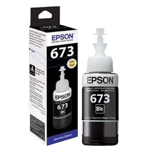 Epson 673 Black High Yield Ink Bottle (T6731)