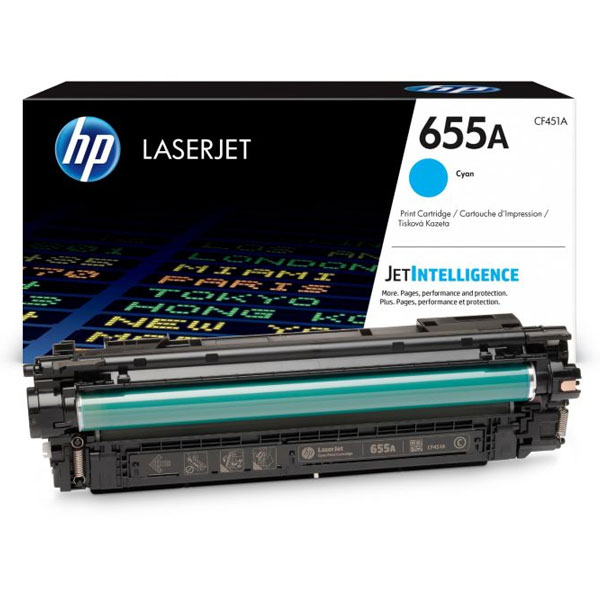 HP 655A Cyan Laser (CF451A) Original Toner Cartridge 