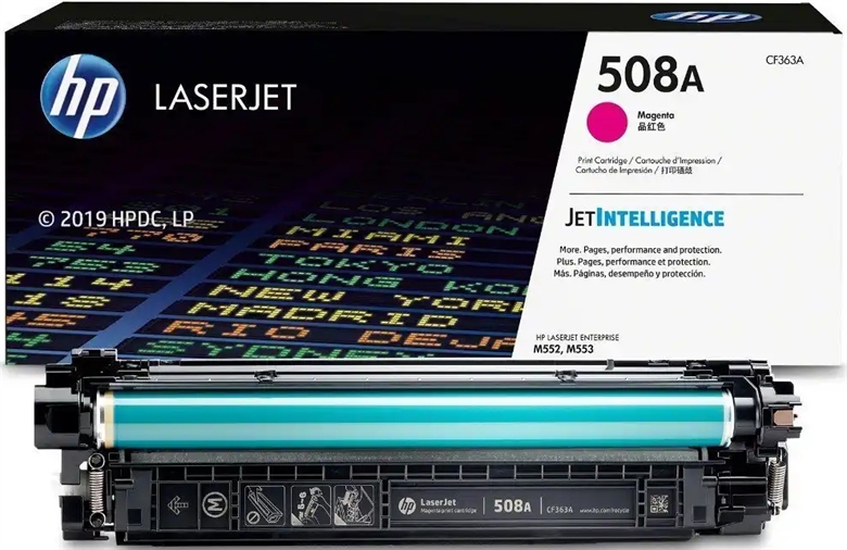 HP 508A Magenta Original CF363A LaserJet Toner Cartridge 