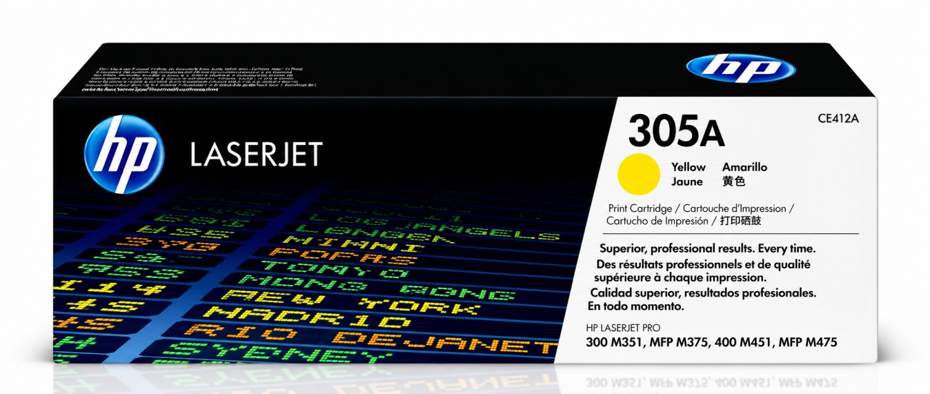 (CE412A) HP 305A Yellow Toner Cartridge 