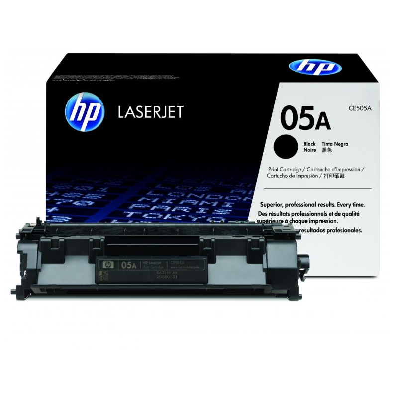 Black HP 05A Genuine LaserJet (CE505A) Toner Cartridge