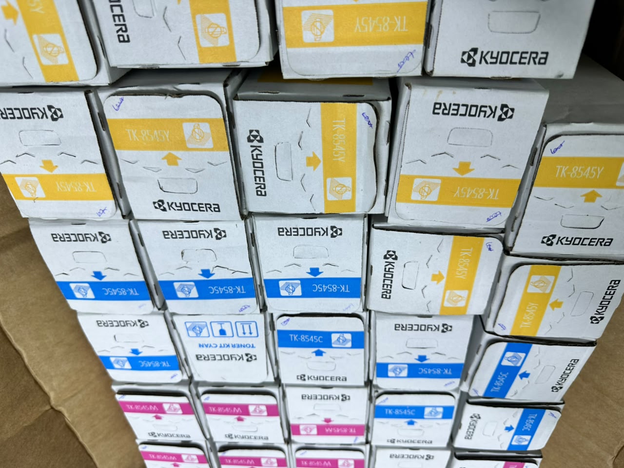 Kyocera TK-8545 Magenta, Cyan & Yellow Genuine Toner Cartridges for TASKalfa