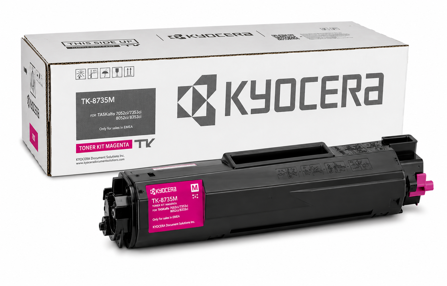Magenta Kyocera TK 8735M Toner Cartridge for TASKalfa 7353ci & 8353ci – 40000 Pages