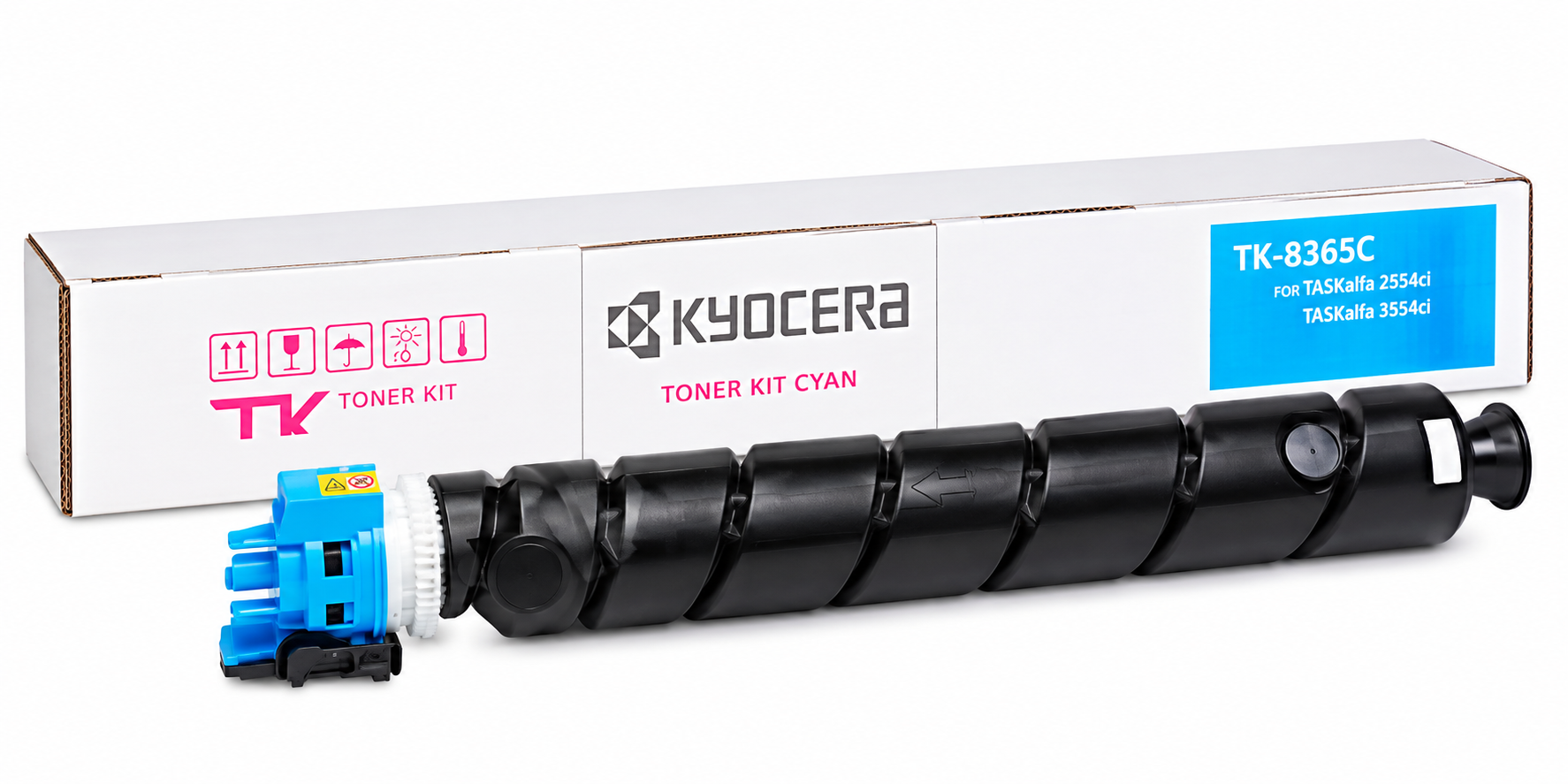 Kyocera cyan TK-8365C Toner Cartridge for TASKalfa 2554ci – 12000 Pages