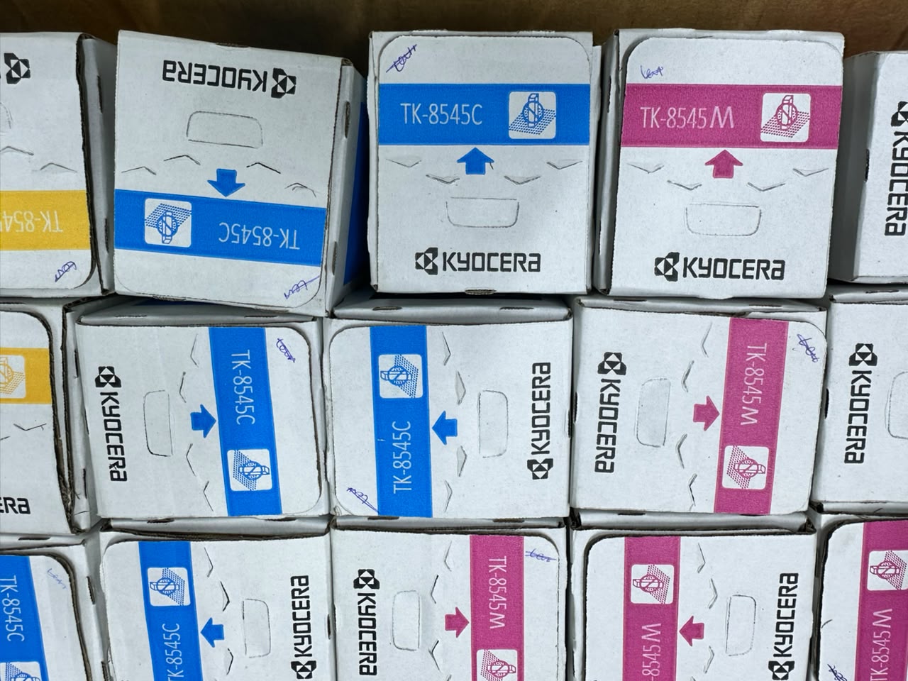 Kyocera TK-8545 Cyan, Magenta & Yellow Genuine Toner Cartridges for TASKalfa