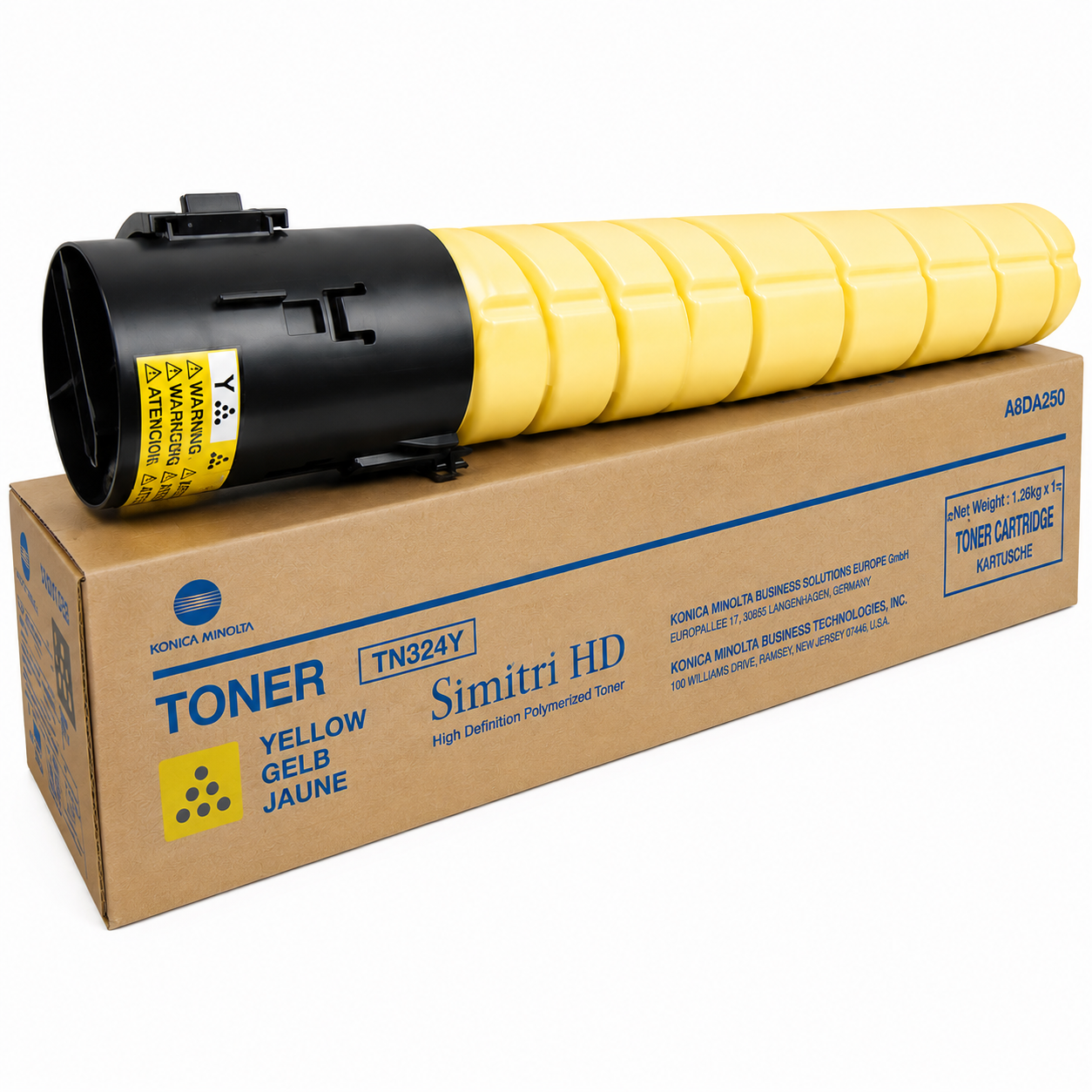 Konica Minolta yellow toner catridge TN-324Y for bizhub C258, C308 & C368 – 26000 Pages