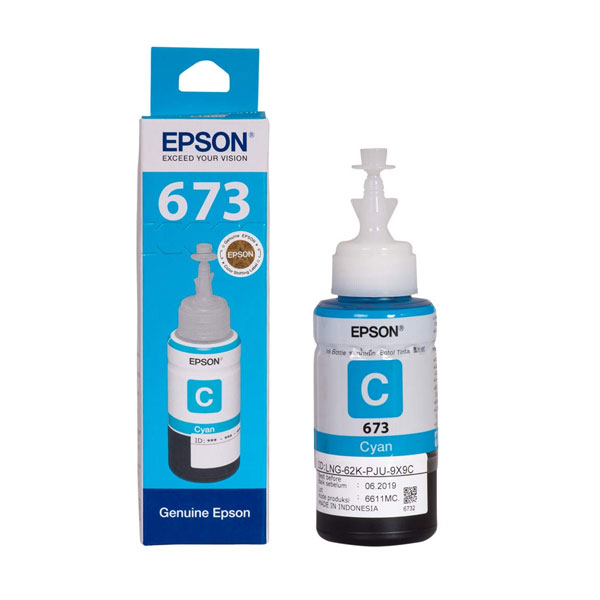 Epson 673 Cyan (T6732) Original Ink Bottle 