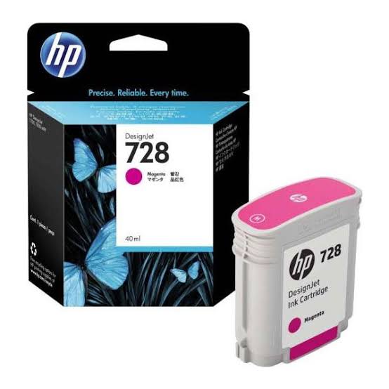 HP 728 Magenta DesignJet Ink Cartridge (F9J66A / F9K16A)